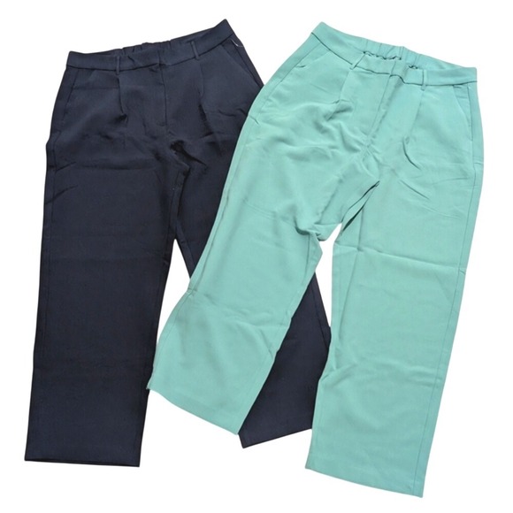 🆕 Old Navy Womens XL Taylor Wide Leg Trouser Pants Full Length Lot 2 Pairs NWT - Picture 1 of 6